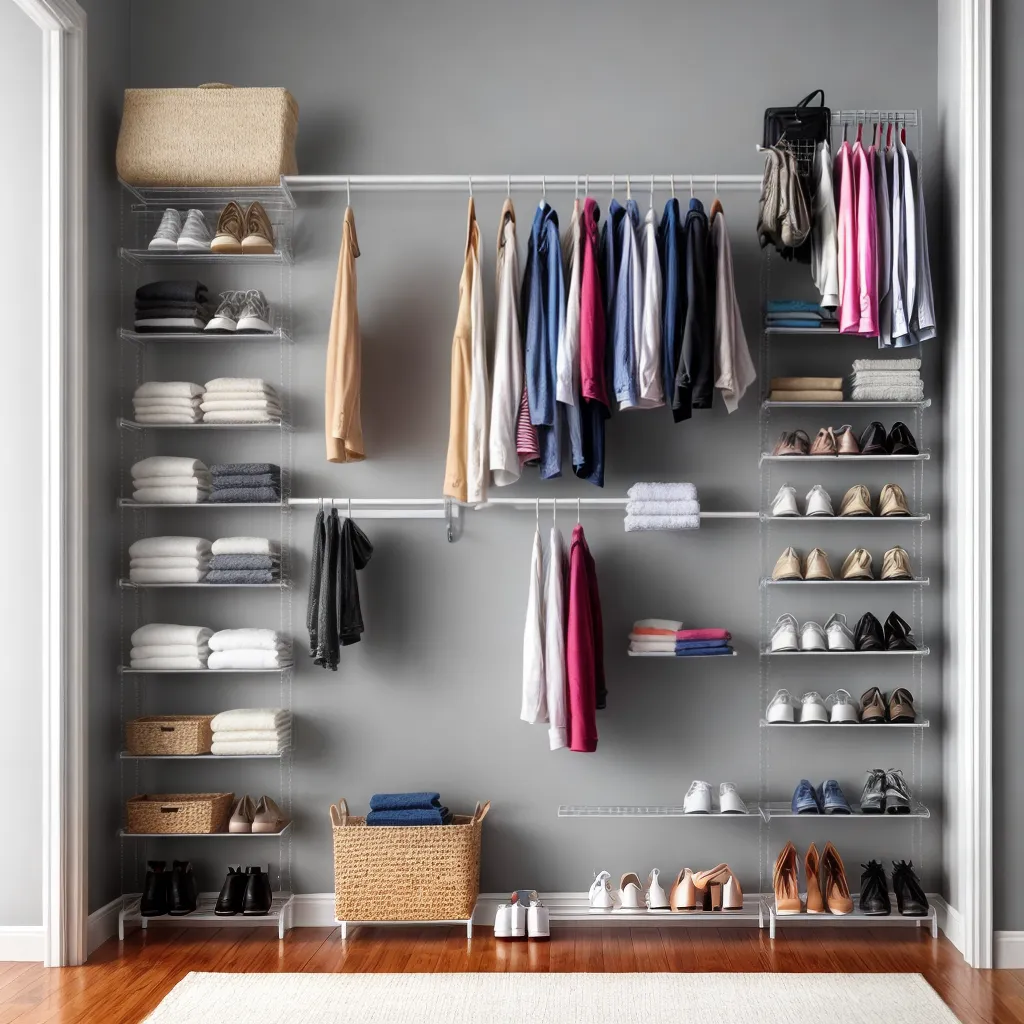 closet organizado caixas roupas toalhas