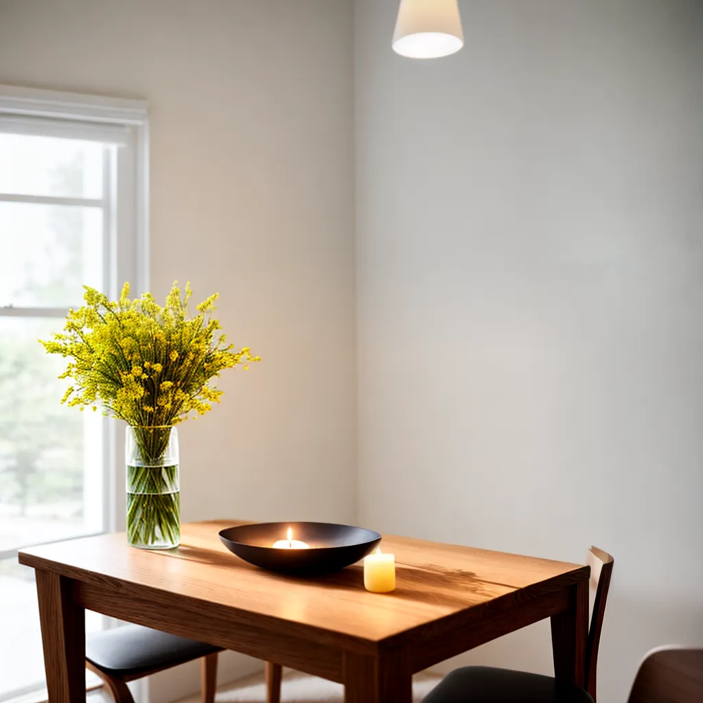 mesa jantar elegante sala minimalista