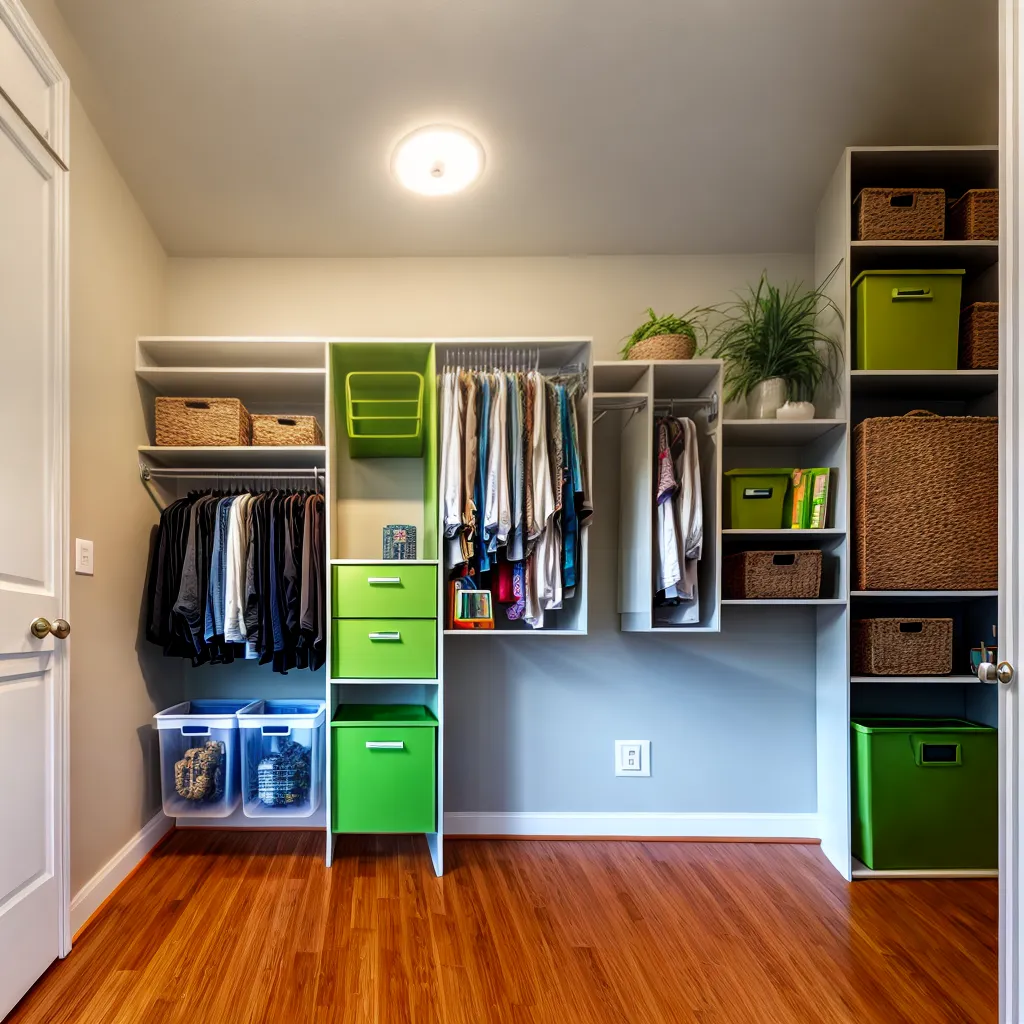 closet organizado ecologico bambu armazenamento