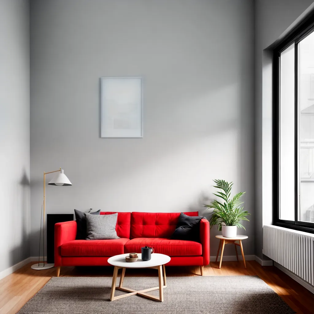 sala minimalista escandinava madeira