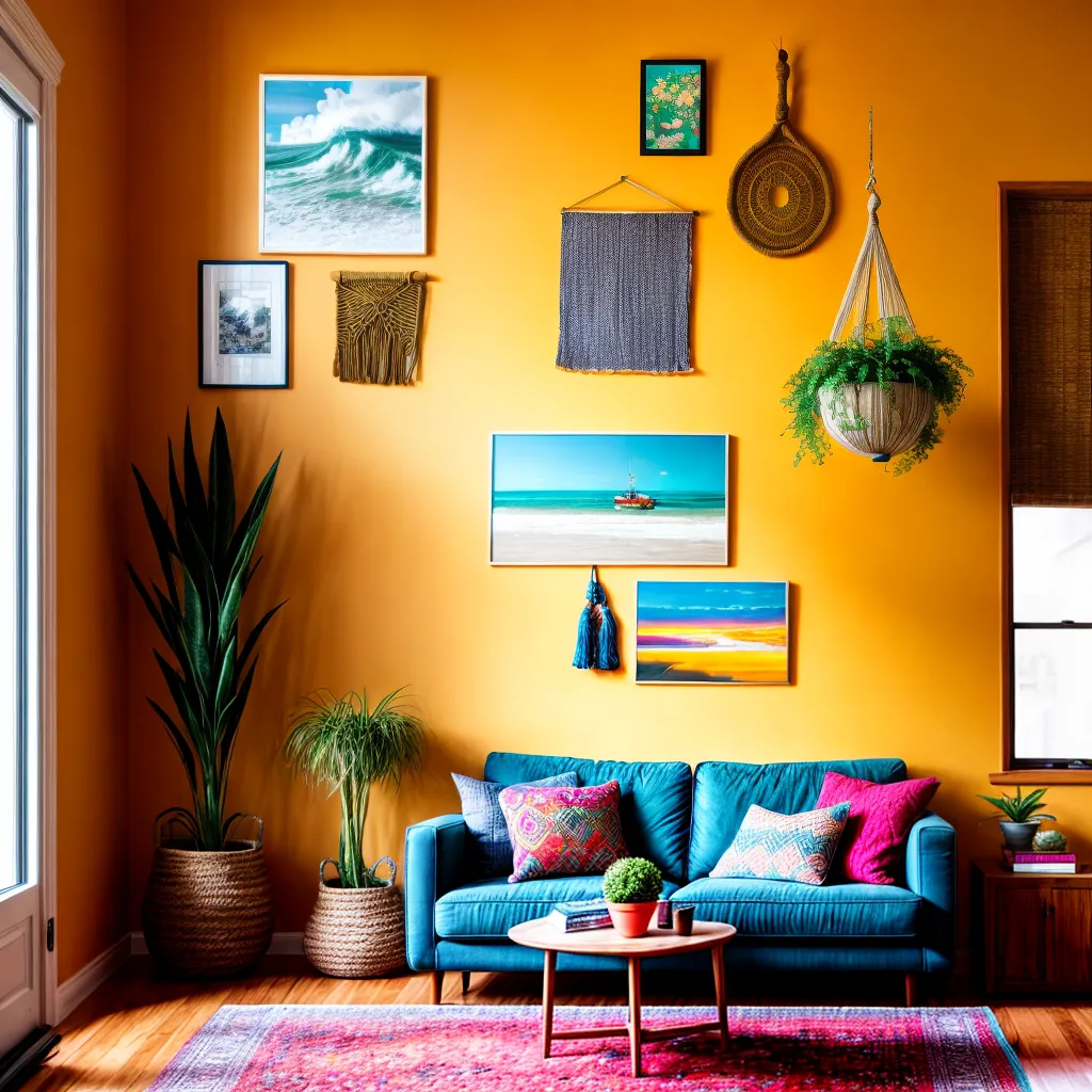 sala estampas texturas vintage plantas