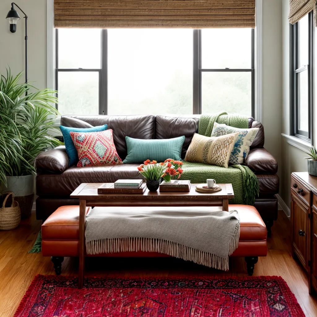 sala estar acochegante sofa vintage