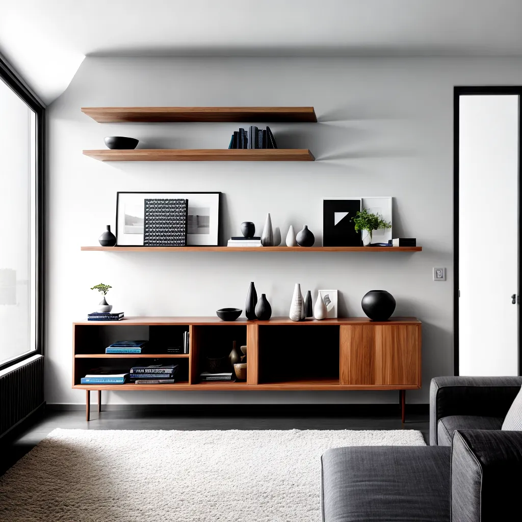 sala minimalista mobiliario moderno