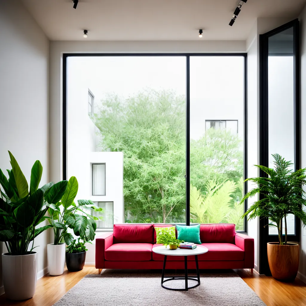 sala arejada janelas plantas internas