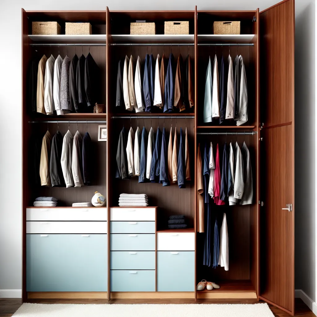 closet organizado modular armazenamento