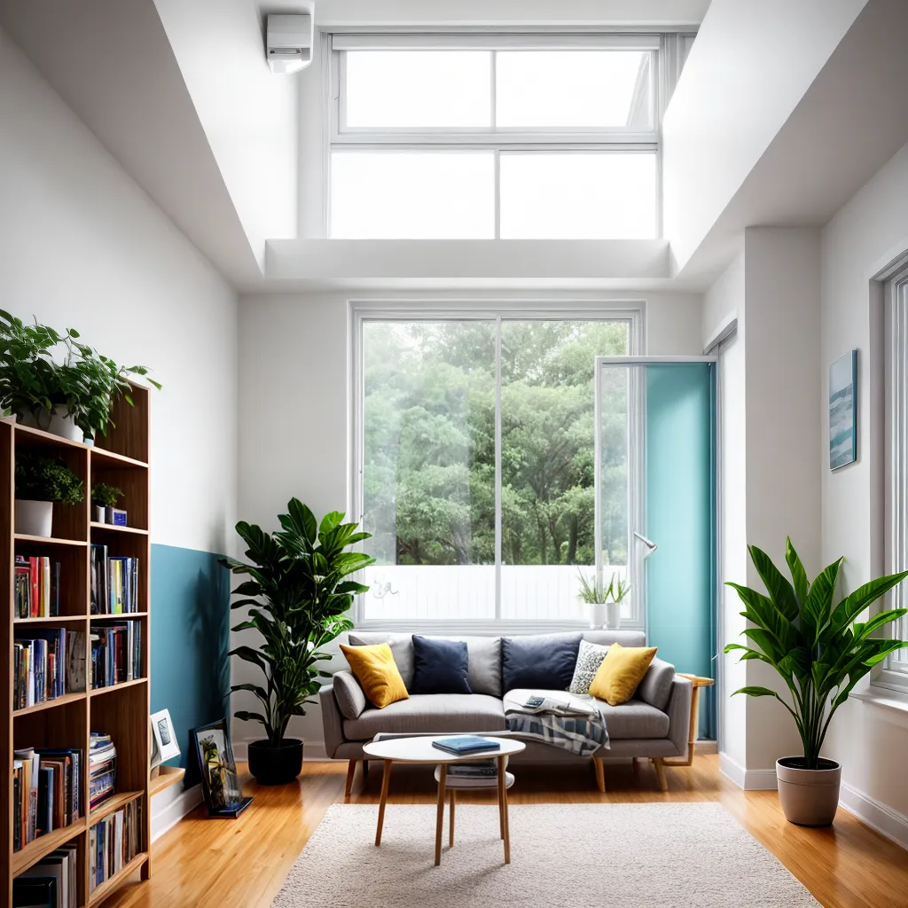 sala iluminada ecologica smart home
