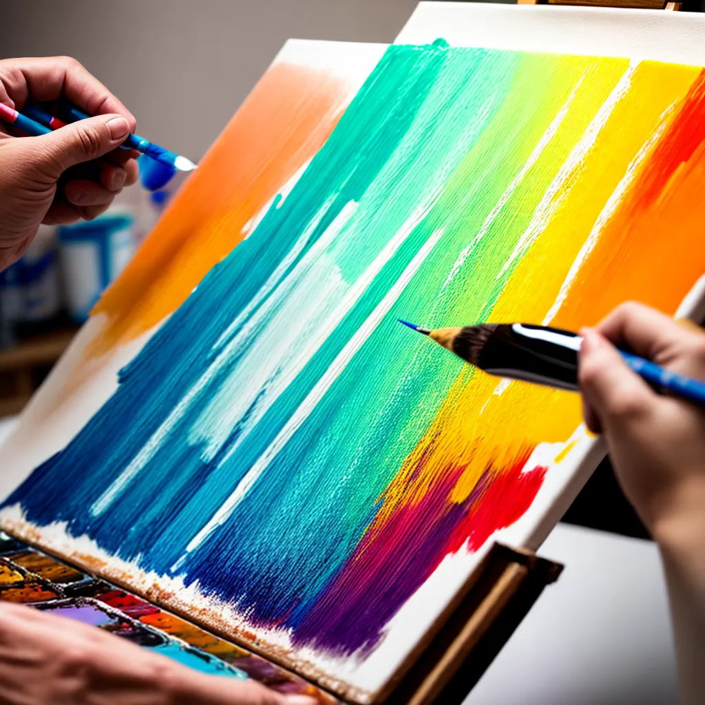 paleta pintor cores pincel tela paleta pintor cores pincel tela