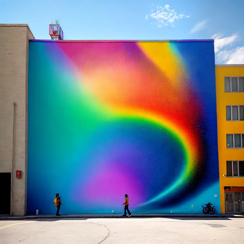 mural urbano cores arte criatividade