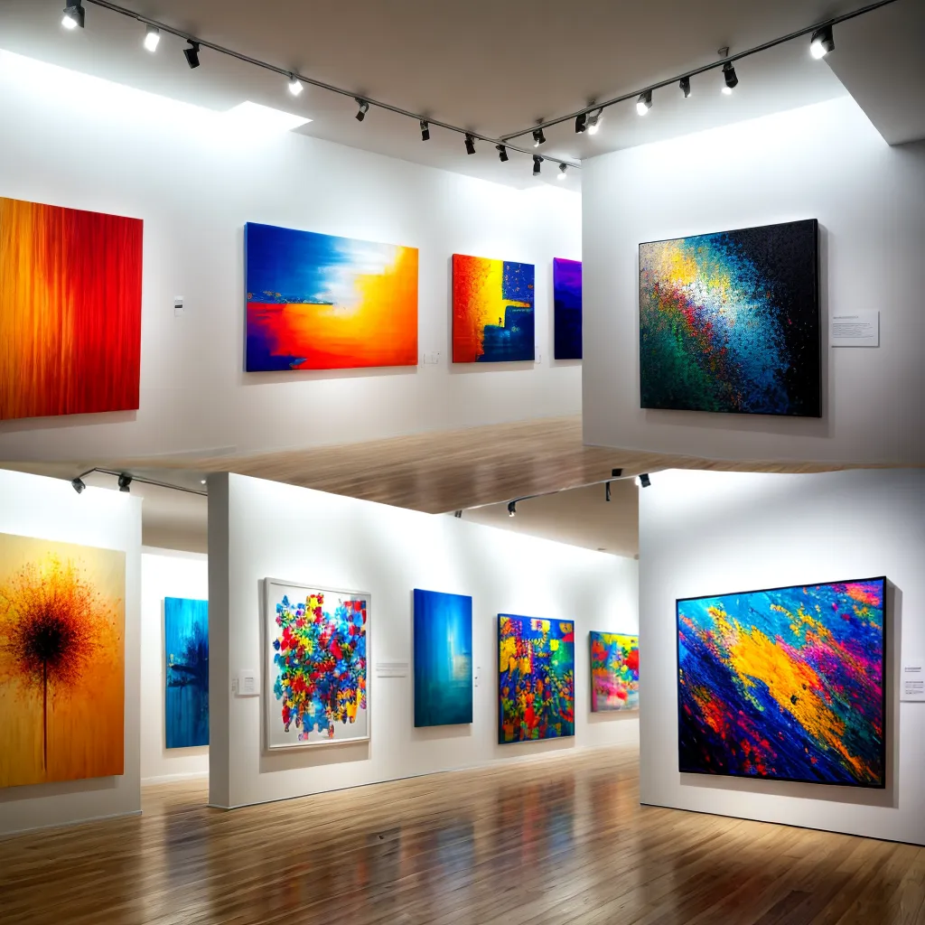 galeria arte moderna cores abstrato