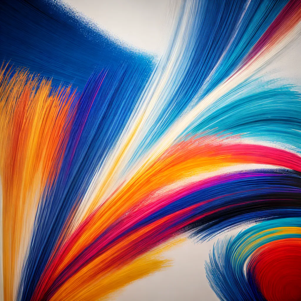 pintura abstrata cores vibrantes 1