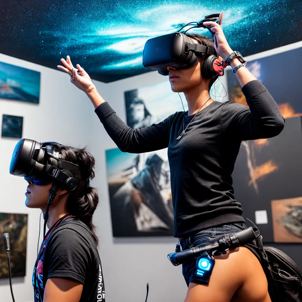 artista realidade virtual pintura inovacao