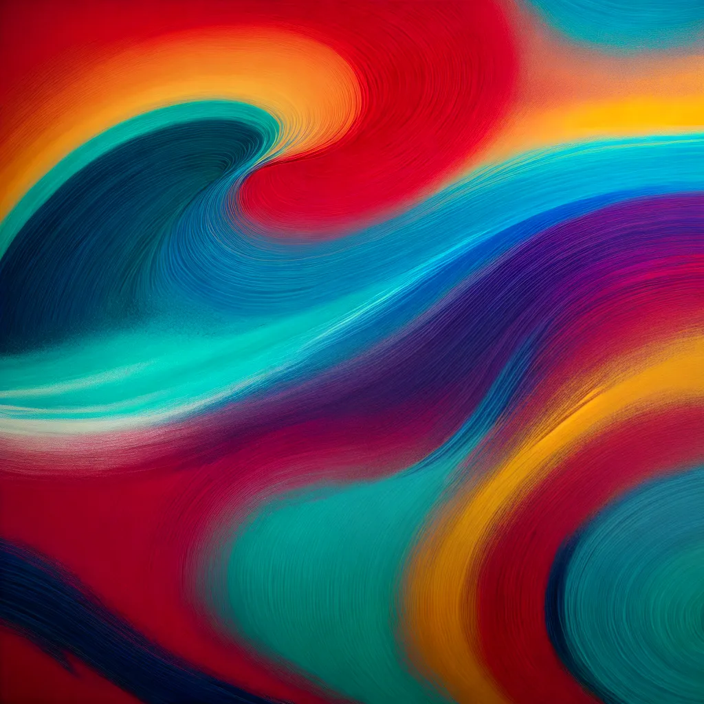 pintura abstrata cores vibrantes 2