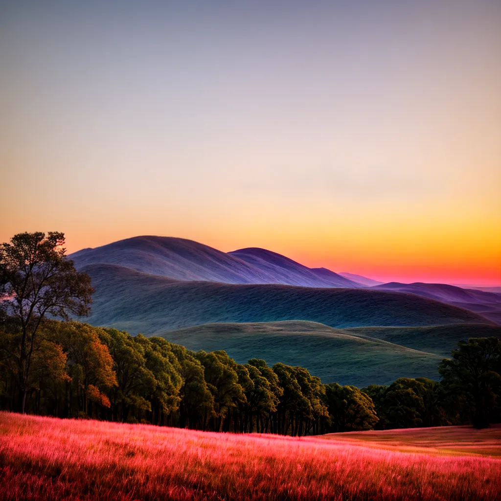 paisagem crepusculo cores ceu impressionismo