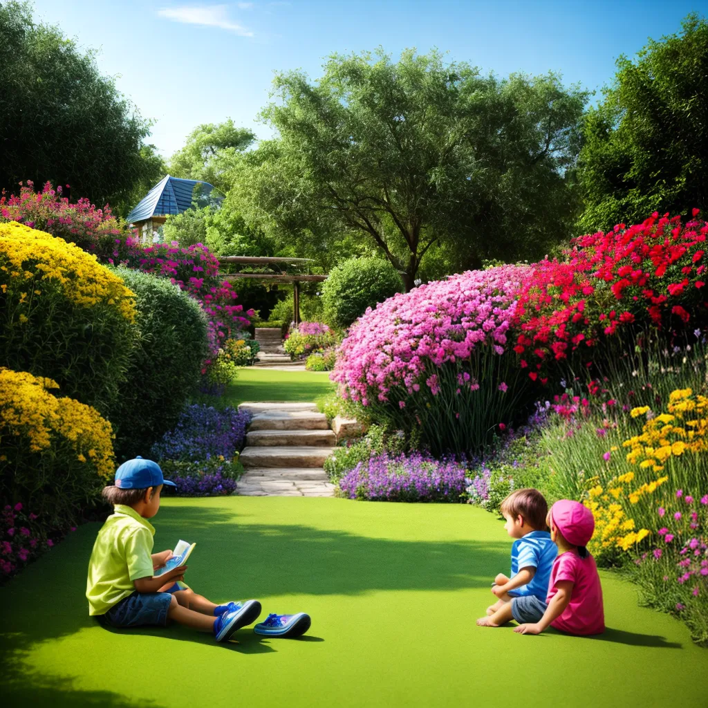 jardim animais colorido crianca ilustracao