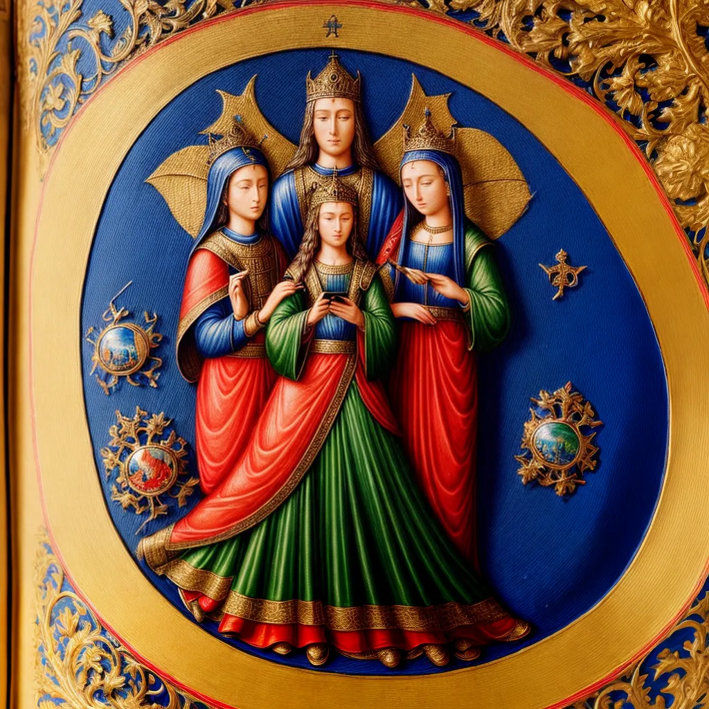 manuscrito medieval iluminado iconografia colorida