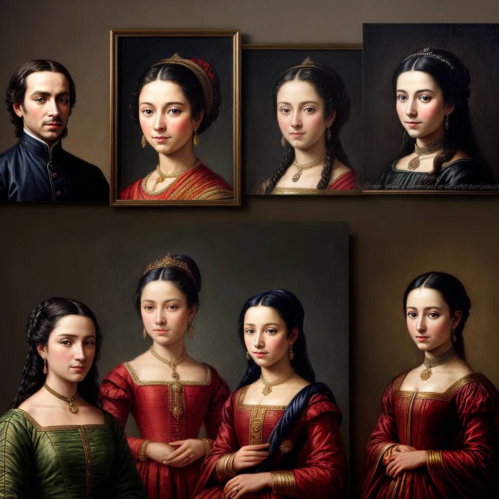 galeria arte retratos evolucao historia