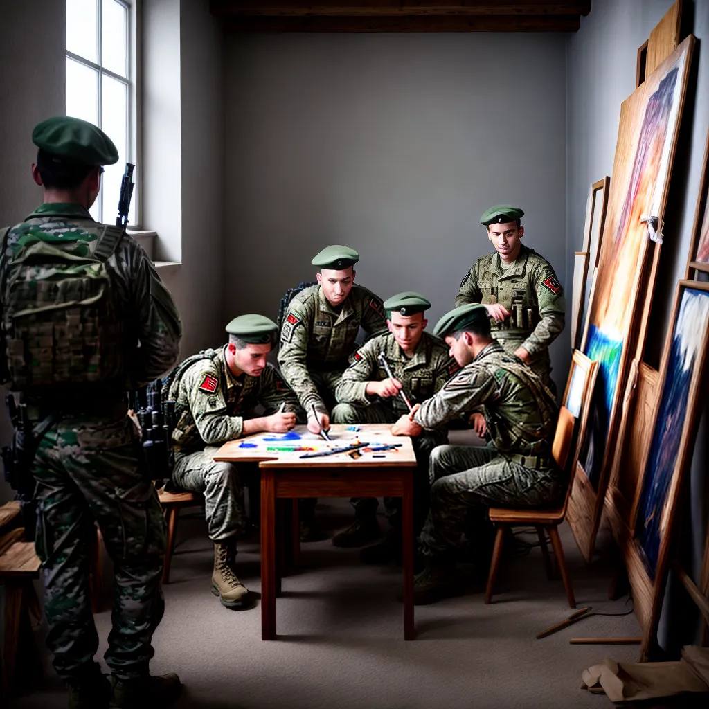soldados arte guerra segunda mundial