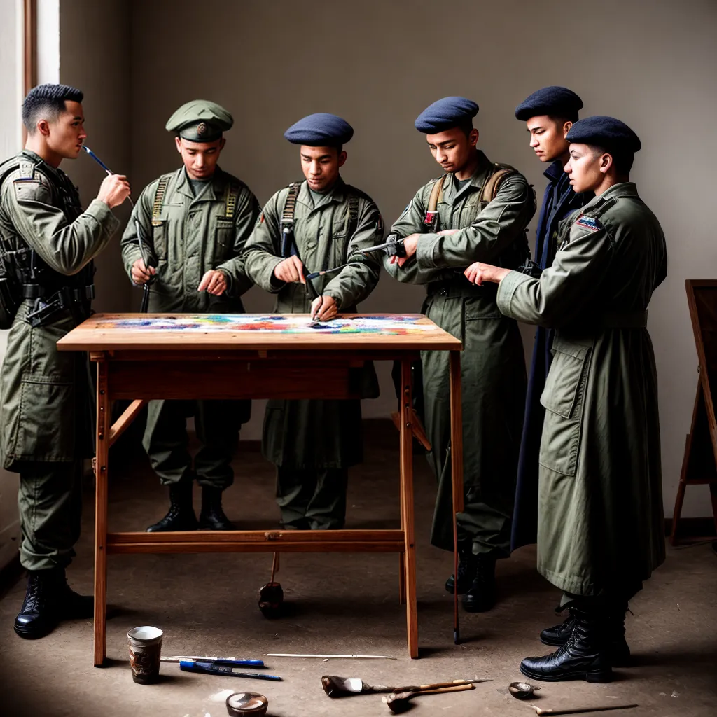 soldados estudio arte guerra 2