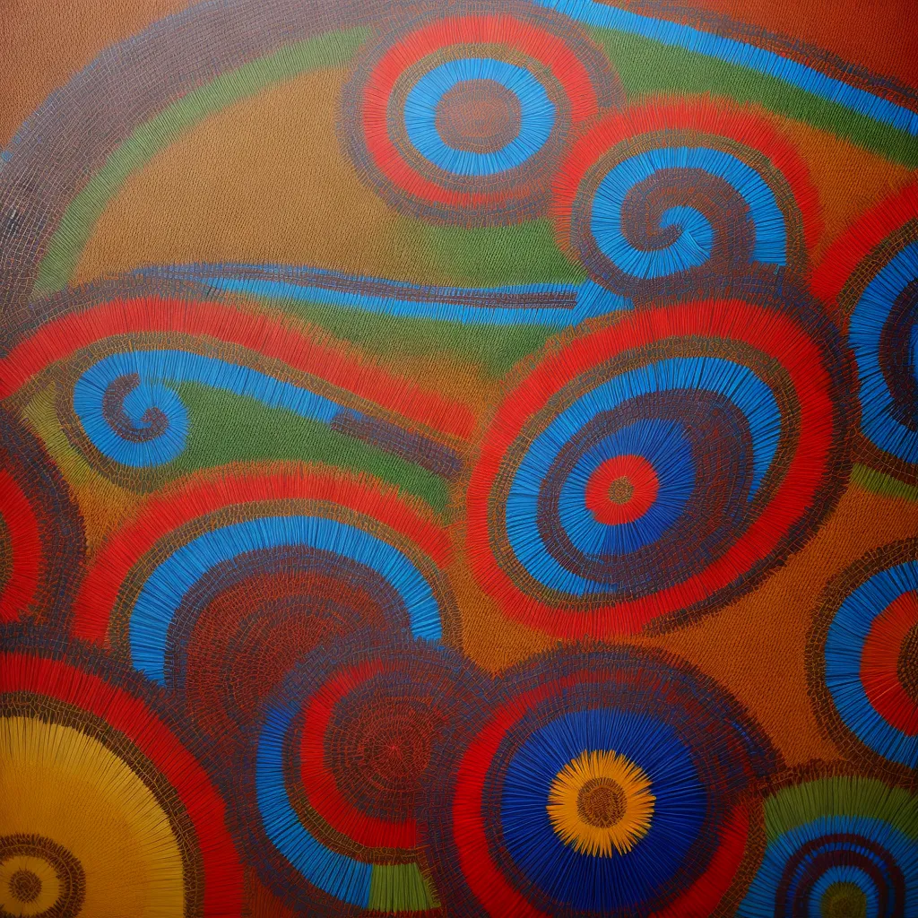 pintura aborigene simbolos cultura espiritualidade