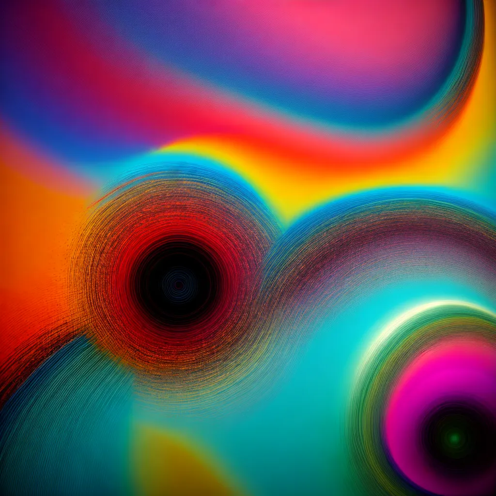 design grafico cores vibrantes