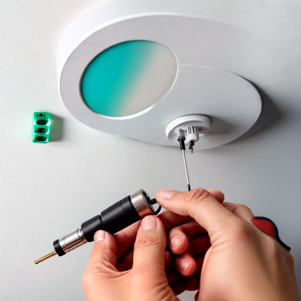 instalacao detector fumaca maos seguranca