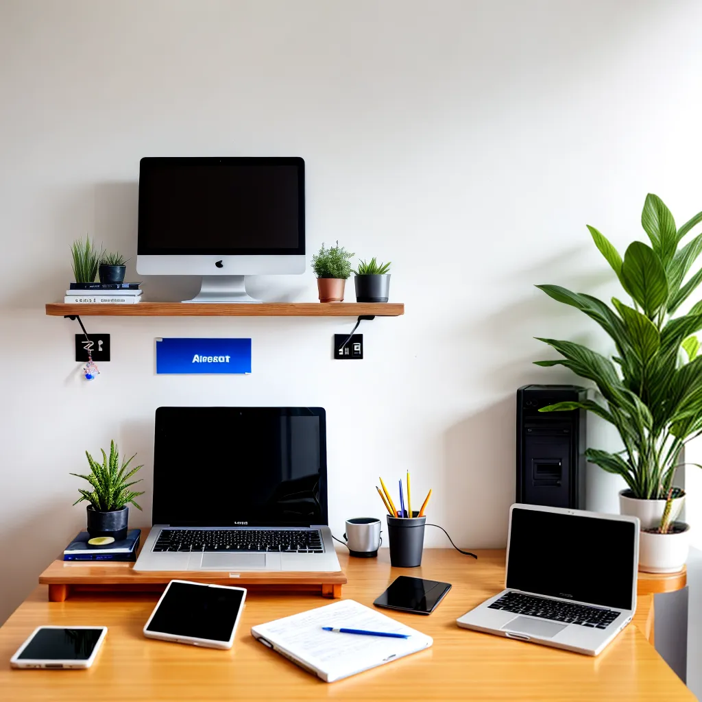 escritorio produtividade organizacao planta