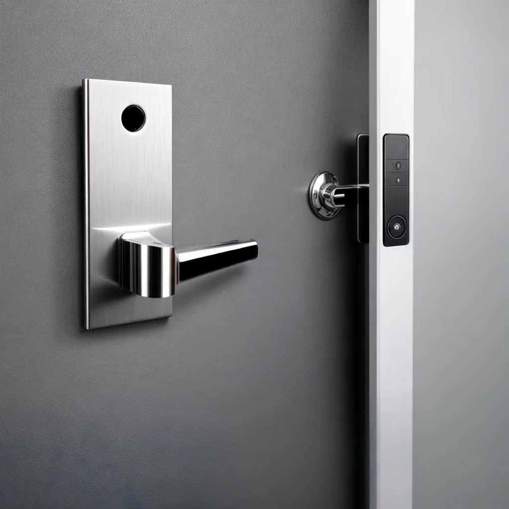 macaneta cromada moderna instalacao porta