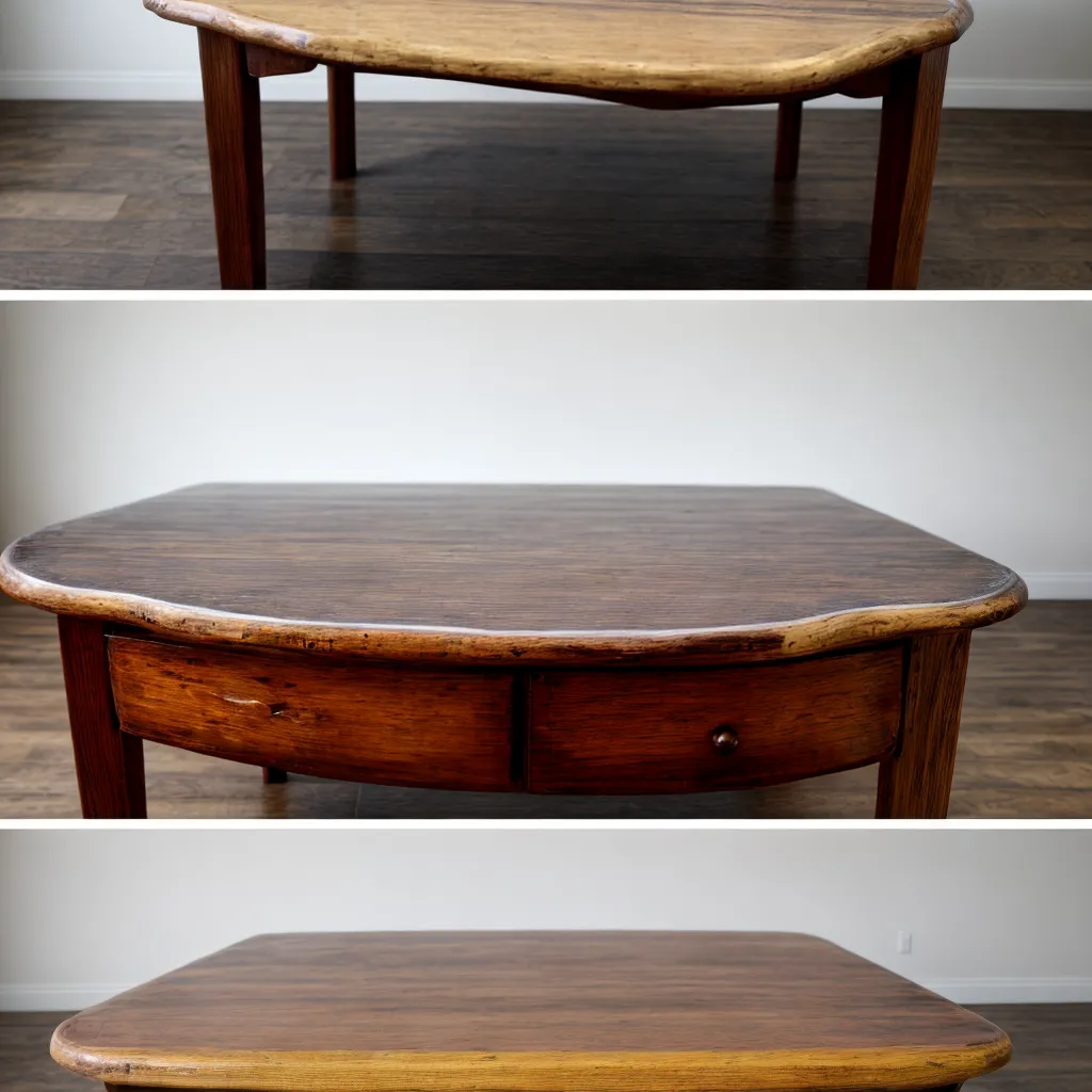 mesa madeira restaurada transformacao