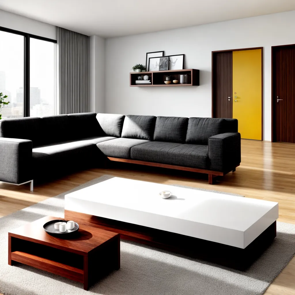 sala convertivel sofa mesa armazenamento