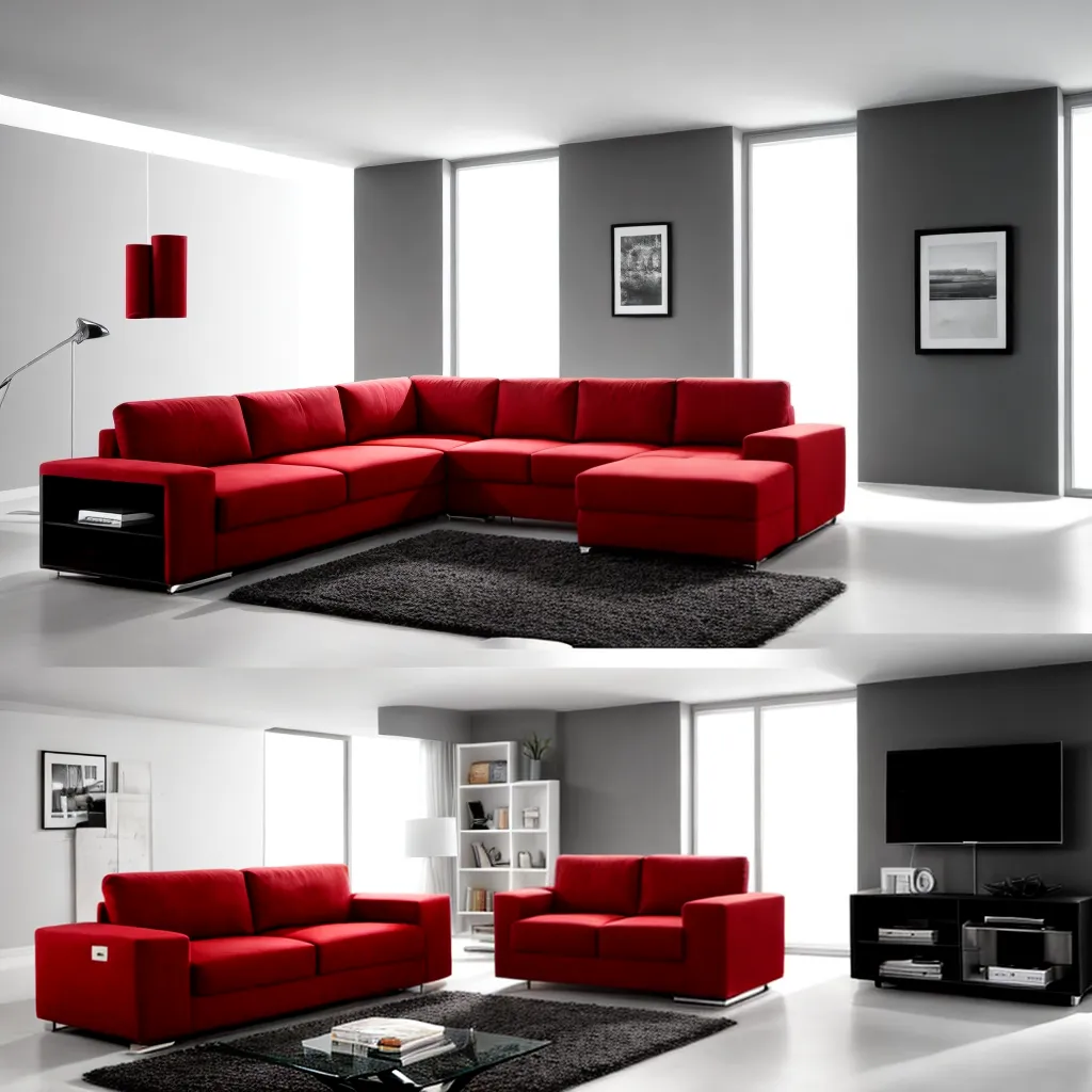 sala compacta sofa cama mesa multifuncional
