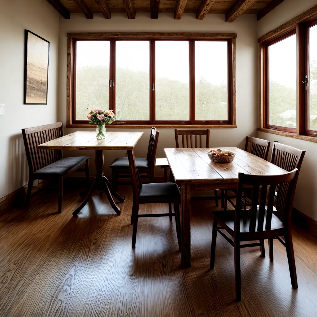 sala jantar acolhedora mesa rustica 2