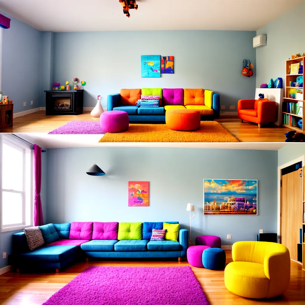 sala infantil colorida divertida sala infantil colorida divertida