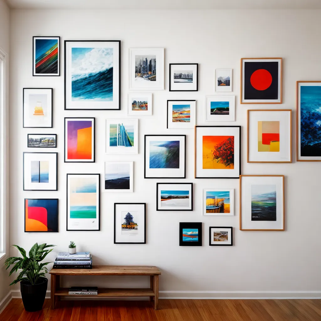 galeria arte ecletica parede tendencia