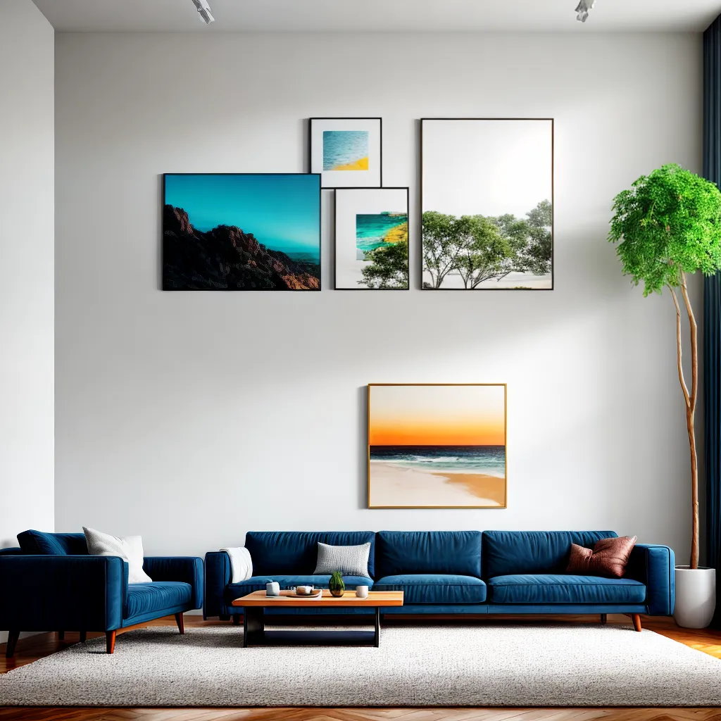 sala estar decorada galeria arte