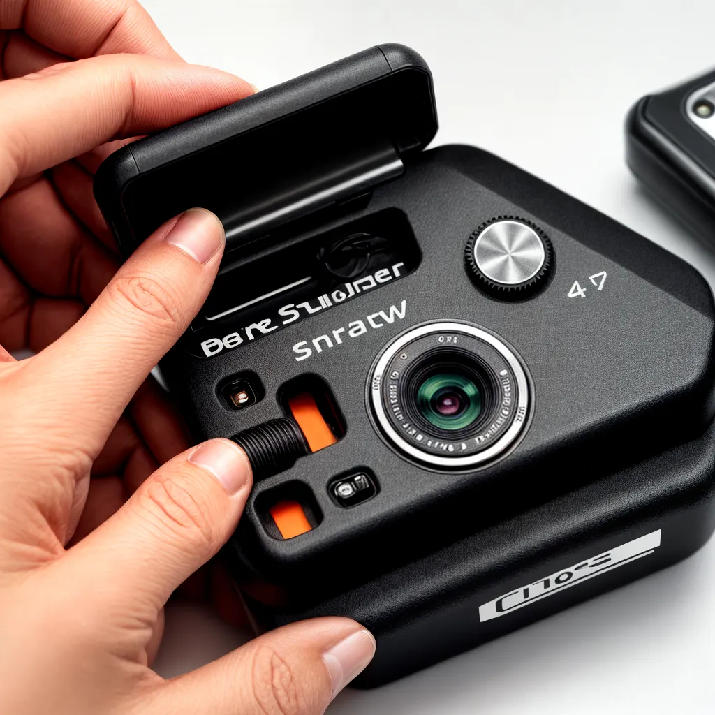 desmontagem camera maos chave de fenda