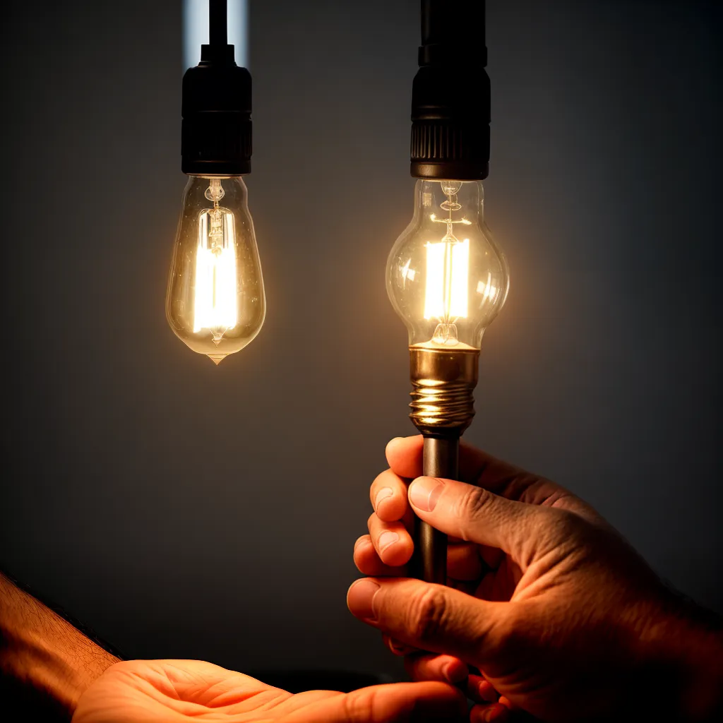 troca lampada led queimada