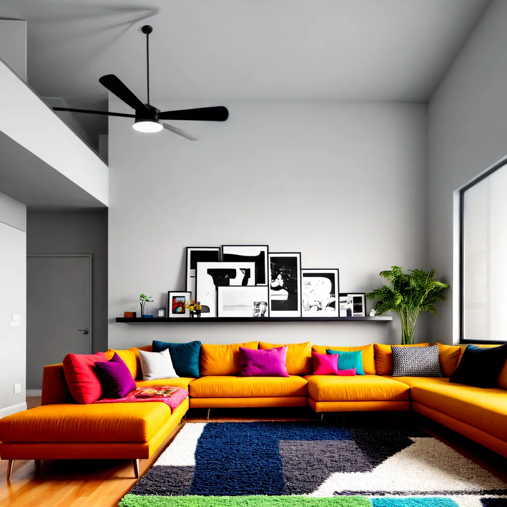 sala contraste decoracao misturado harmonia