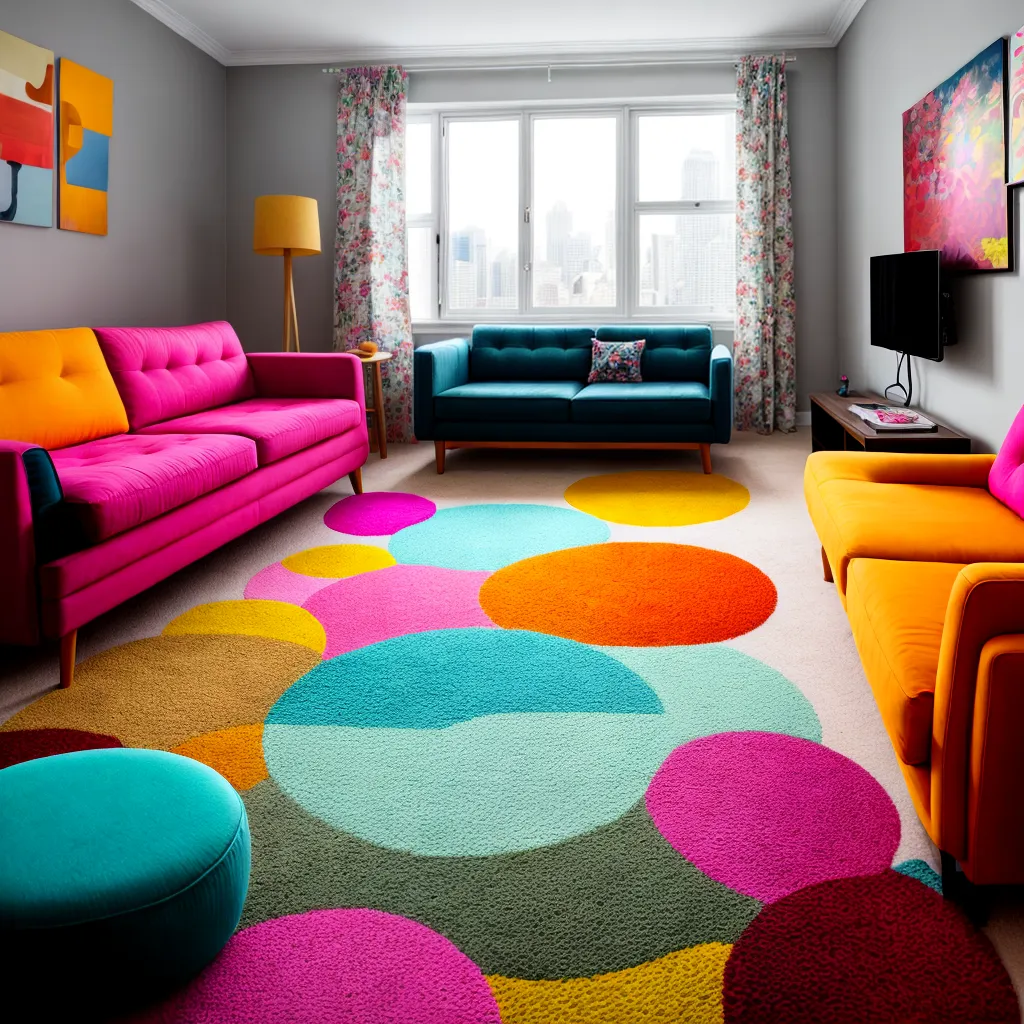 sala desorganizada moveis estampas desarmonia