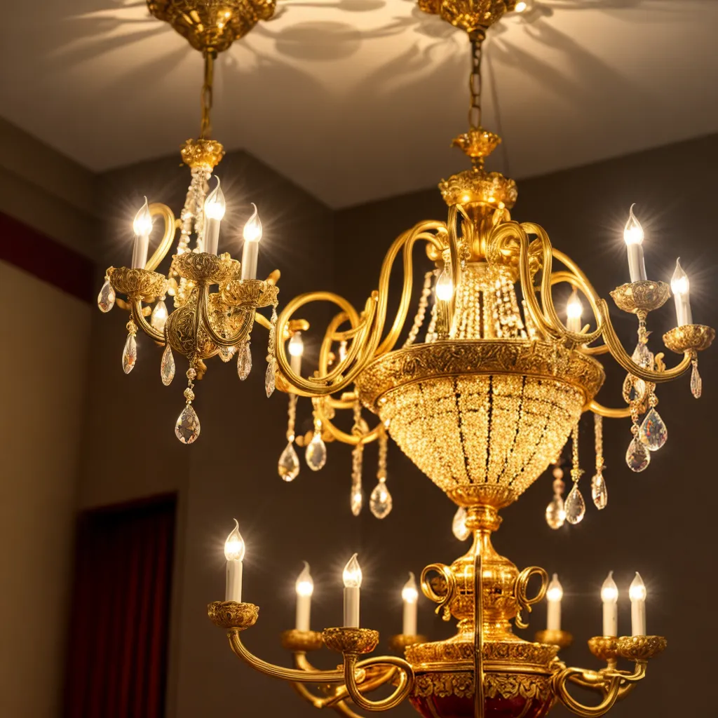 lustre cristal mobiliario ornamentado