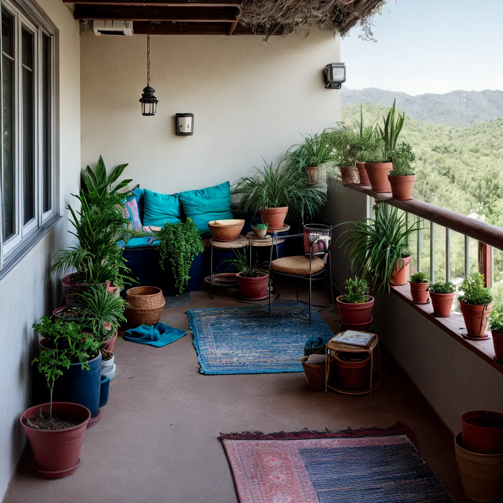 varanda desarrumada moveis plantas descuido