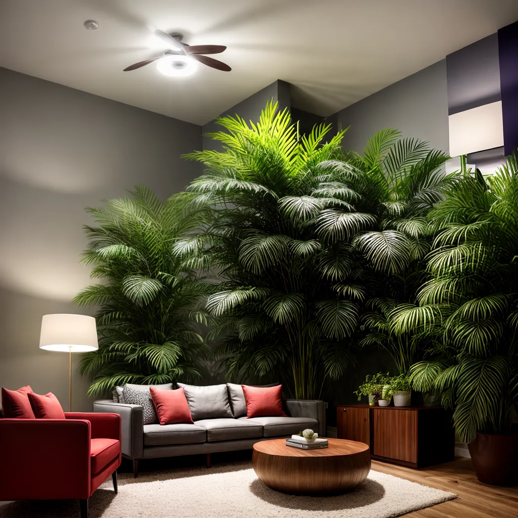 sala desorganizada plantas competindo