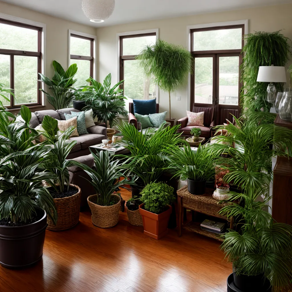 sala desorganizada excesso plantas