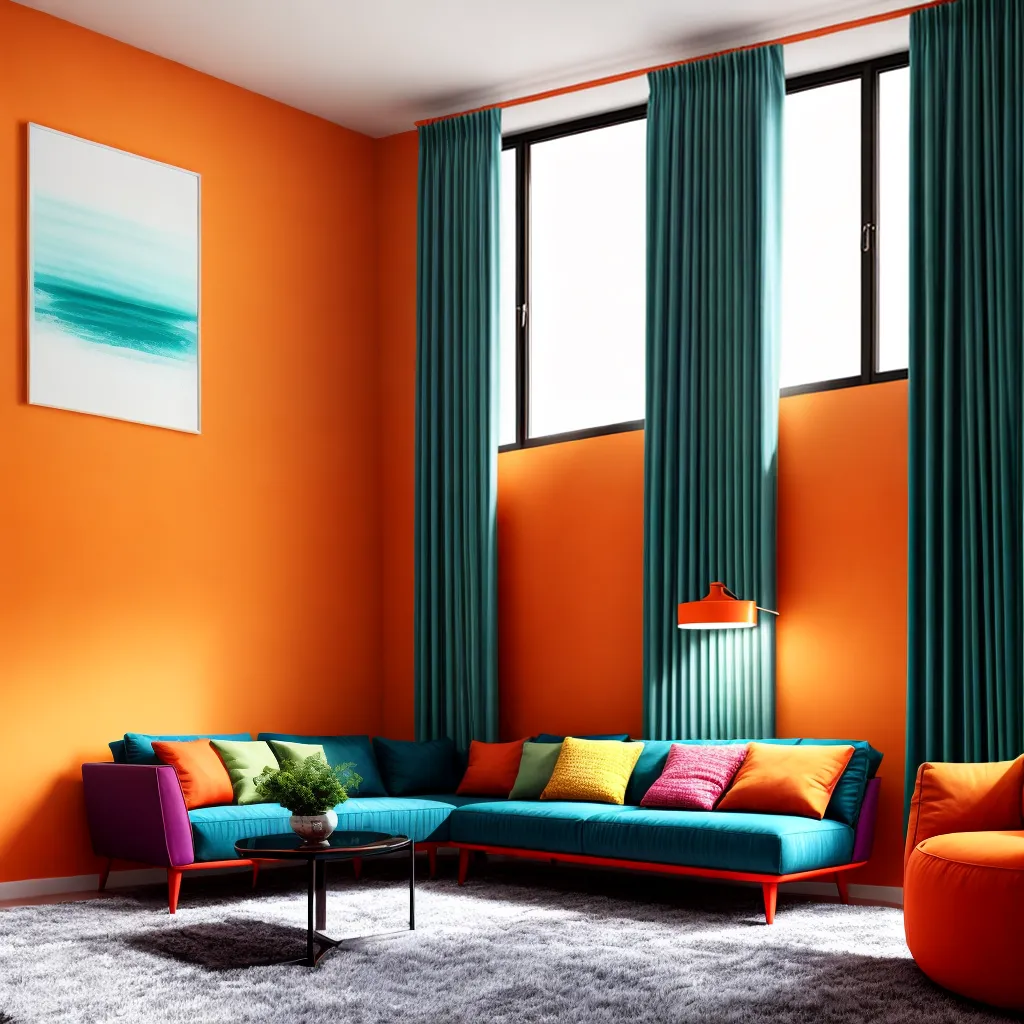 sala colorida cores vibrantes