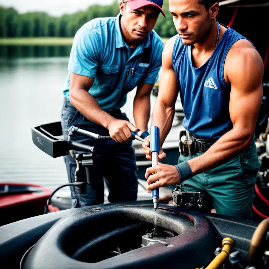 mecanico apertando parafuso motor