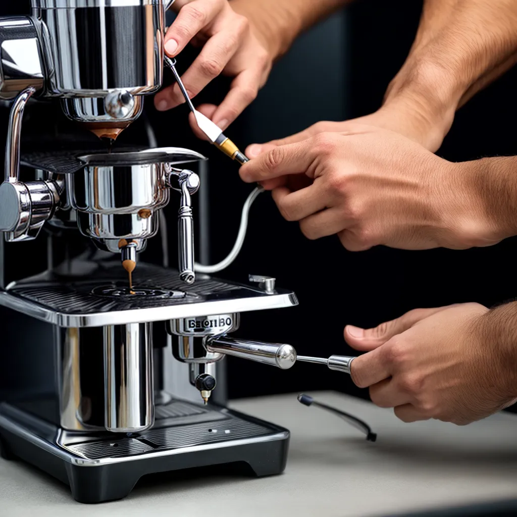 conserto espresso maquina maos