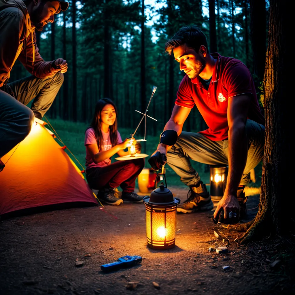 conserto lanterna camping ferramentas 1