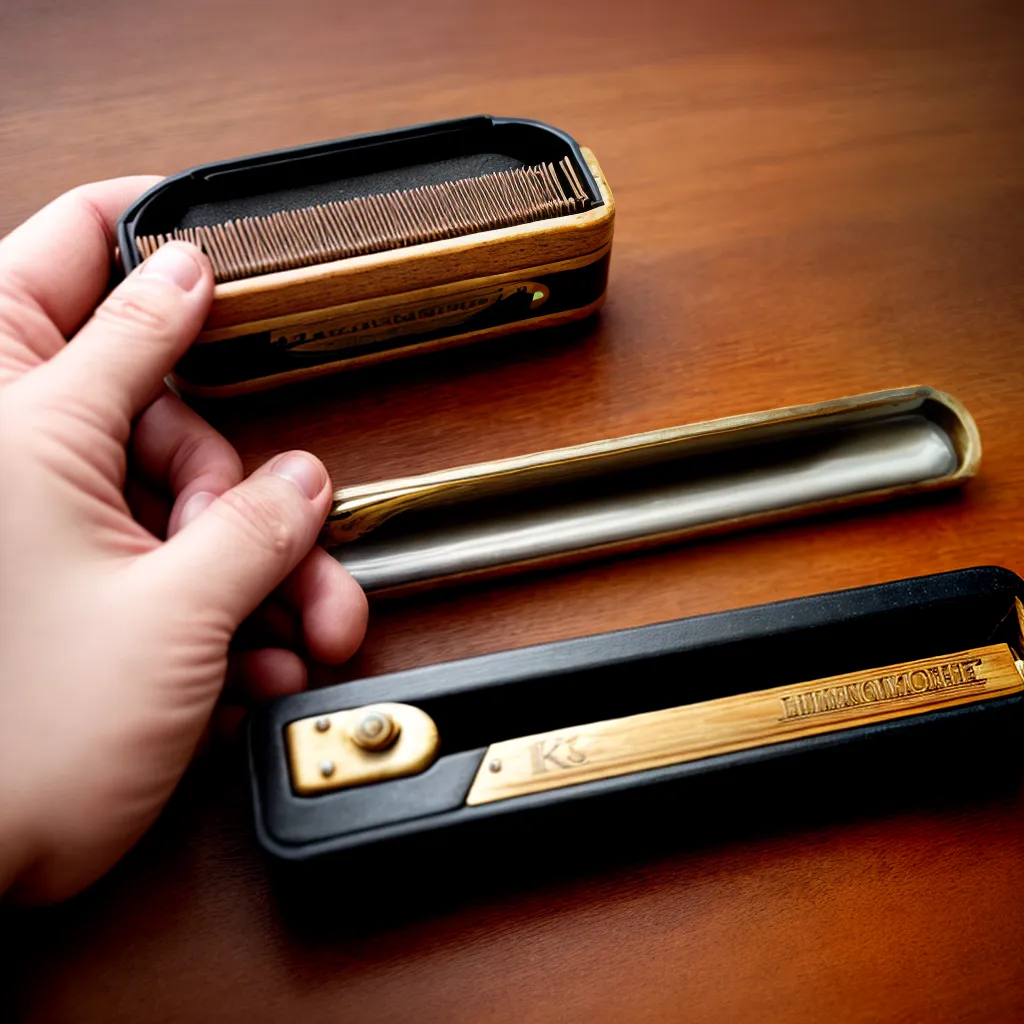 harmonica desmontado ajuste reeds