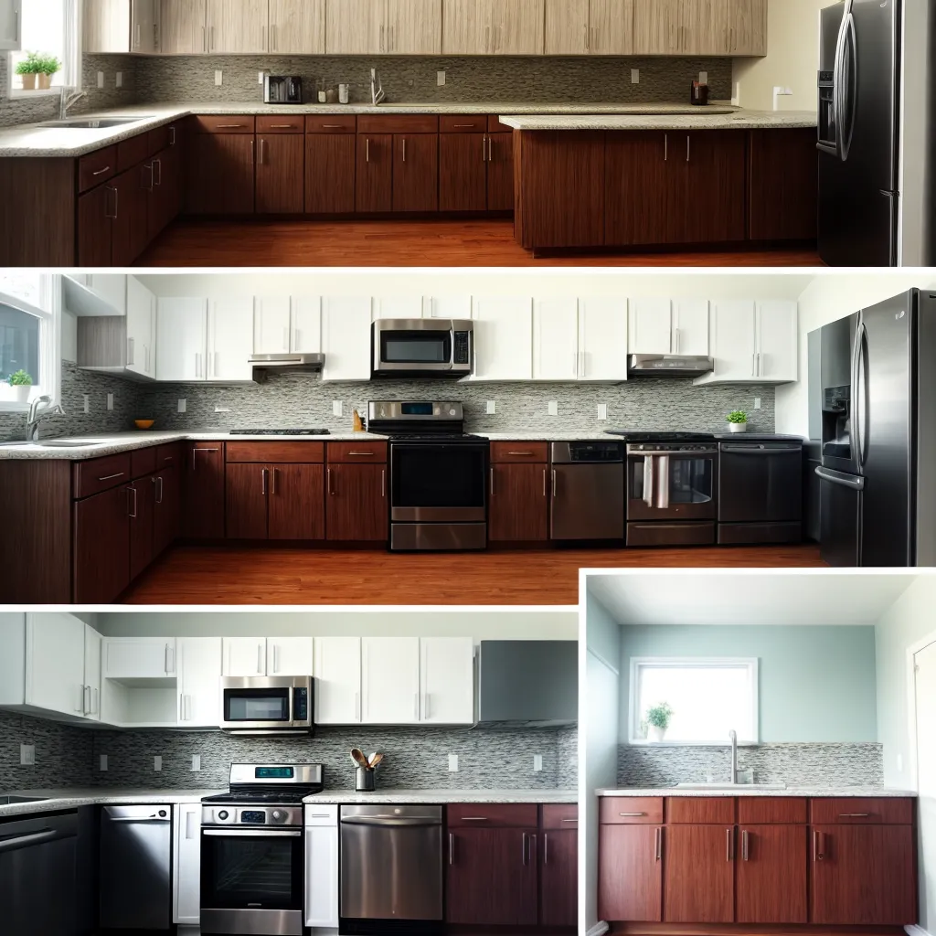 antes depois transformacao cozinha