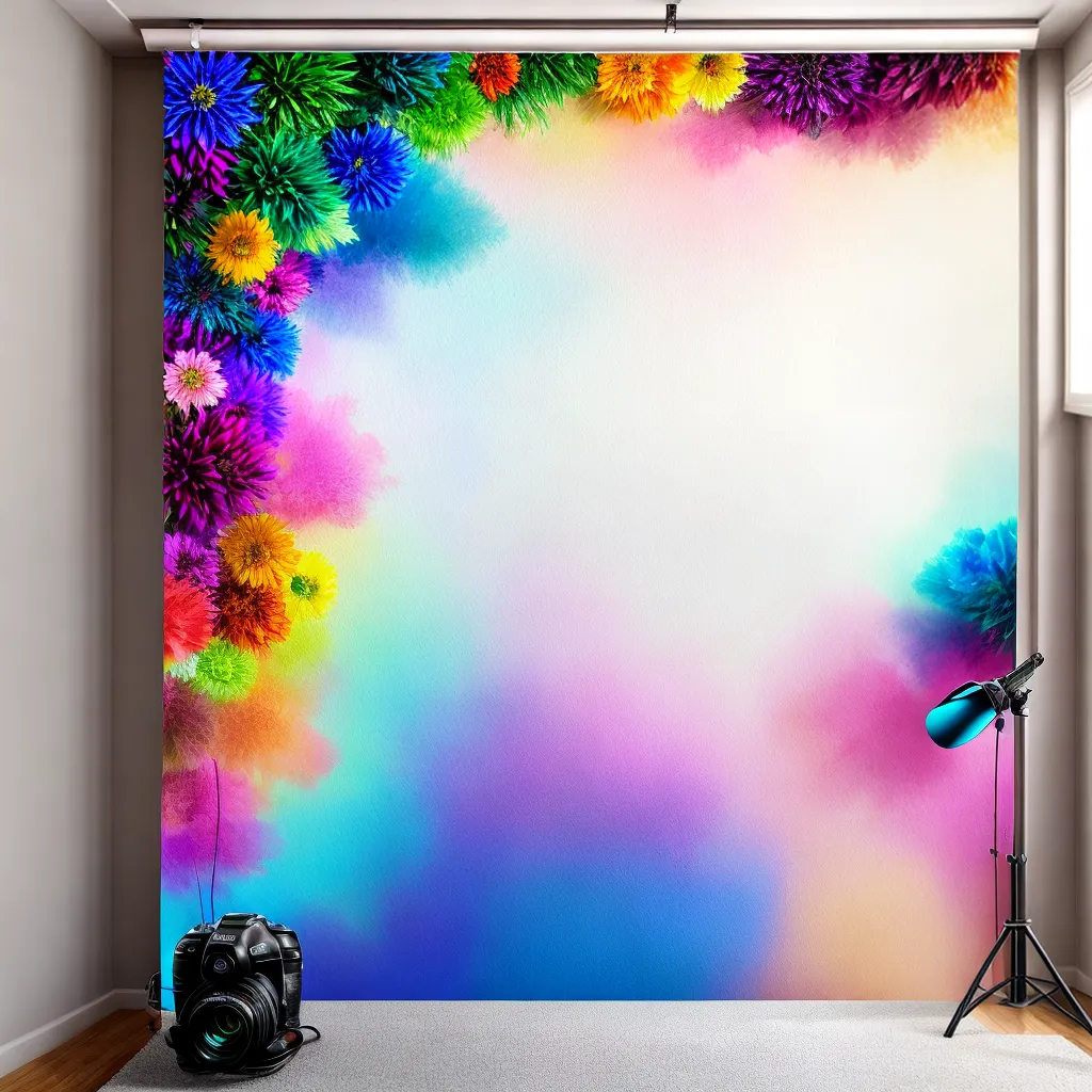 fundo colorido diy fotografia