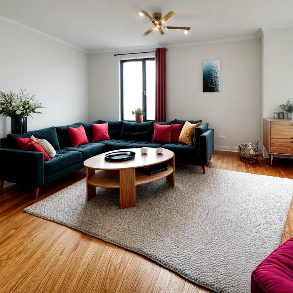 sala estar decorada sofa veludo